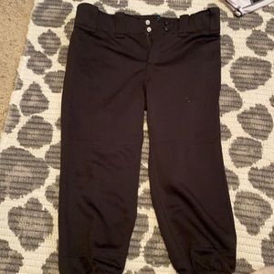 Black RIP-IT softball pants with built in sliding shorts